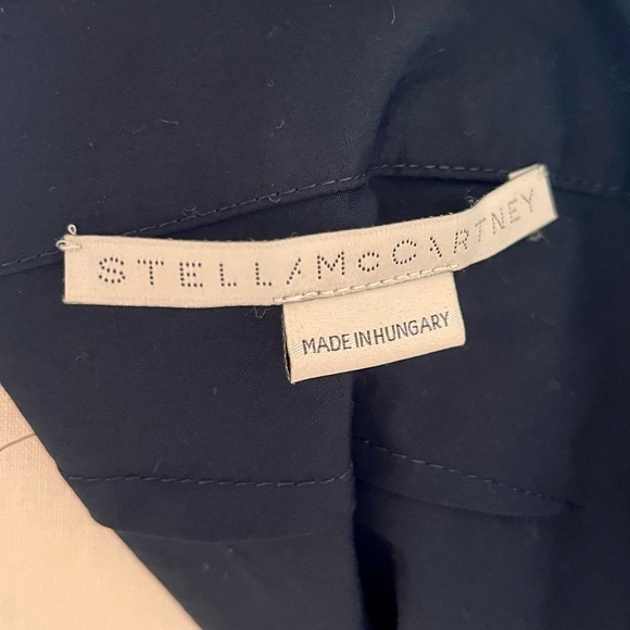 Stella Mccartney Navy Poplin One Shoulder Top Navy IT40 small - Picture 9 of 12